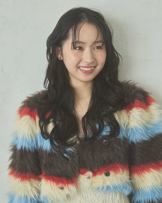 Shaggy knit cardigan
