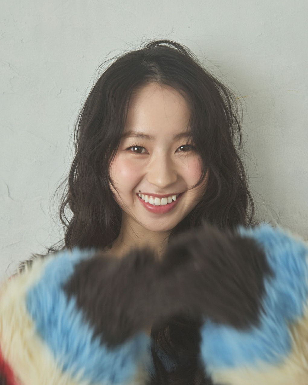Shaggy knit cardigan