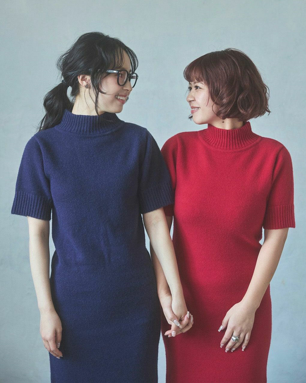 Short sleeves knit dress