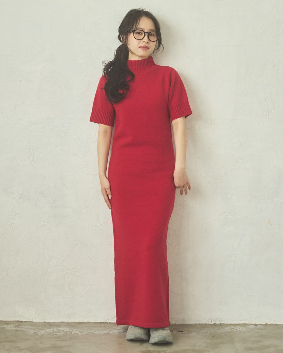 Short sleeves knit dress