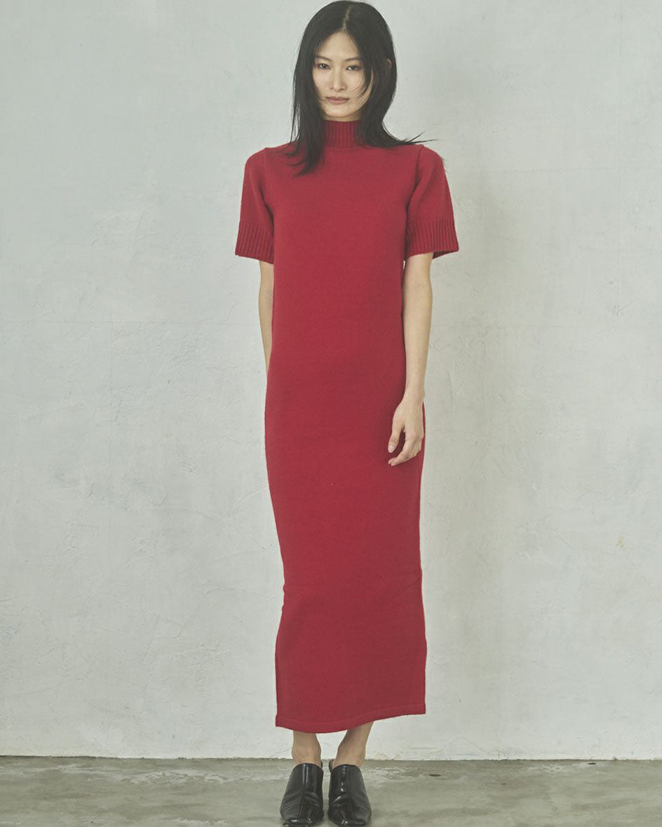 Short sleeves knit dress