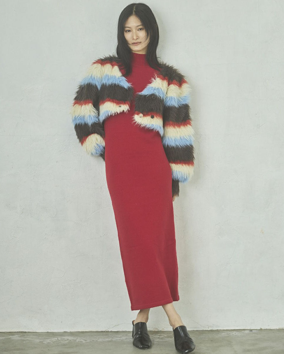 Short sleeves knit dress