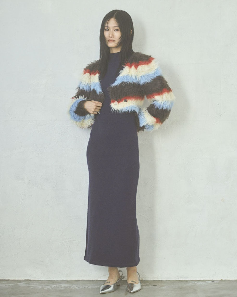 Short sleeves knit dress