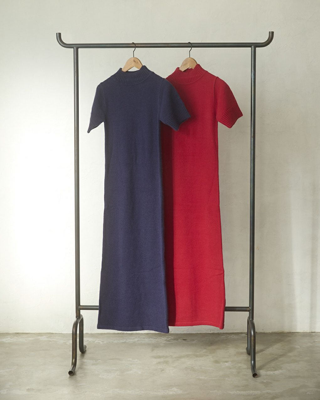 Short sleeves knit dress