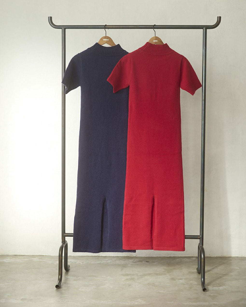Short sleeves knit dress